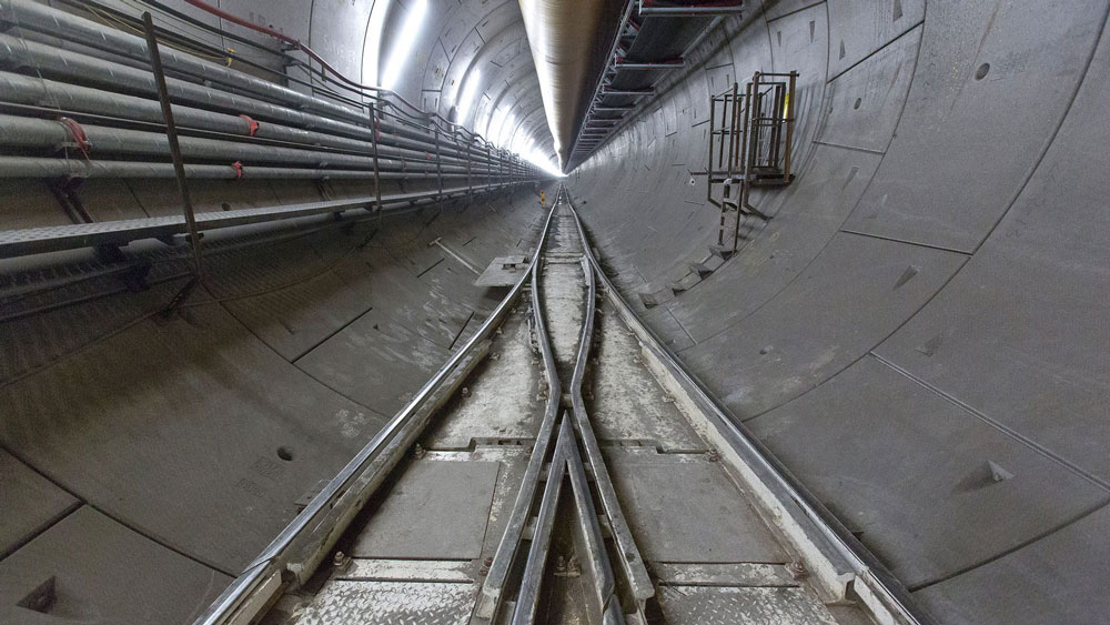 Crossrail tunnelling works